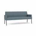 Lesro Mystic Lounge Reception Sofa, Charcoal, RF Serene Upholstery ML1601